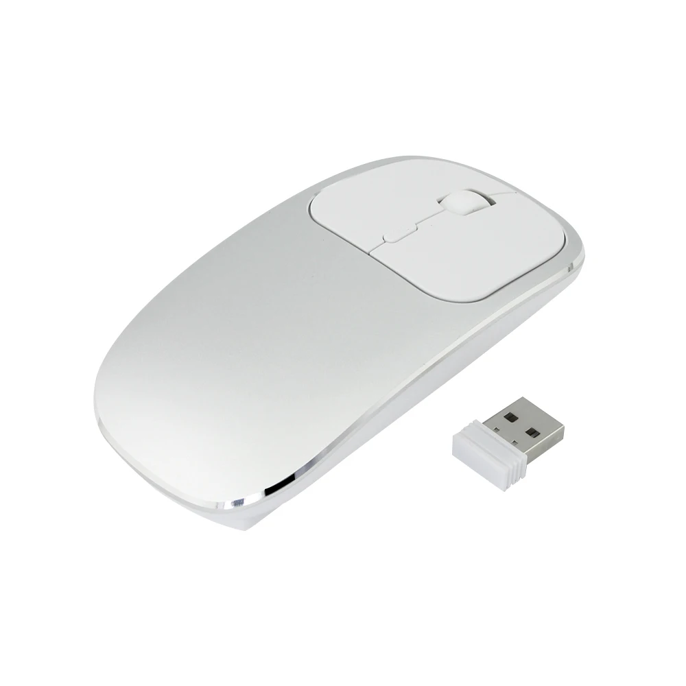 CHUYI 2.4G Wireless Rechargeable Mouse Silent Ultra-thin Mouse With Type-c Mute Portable Computer Gaming Mause For Laptop