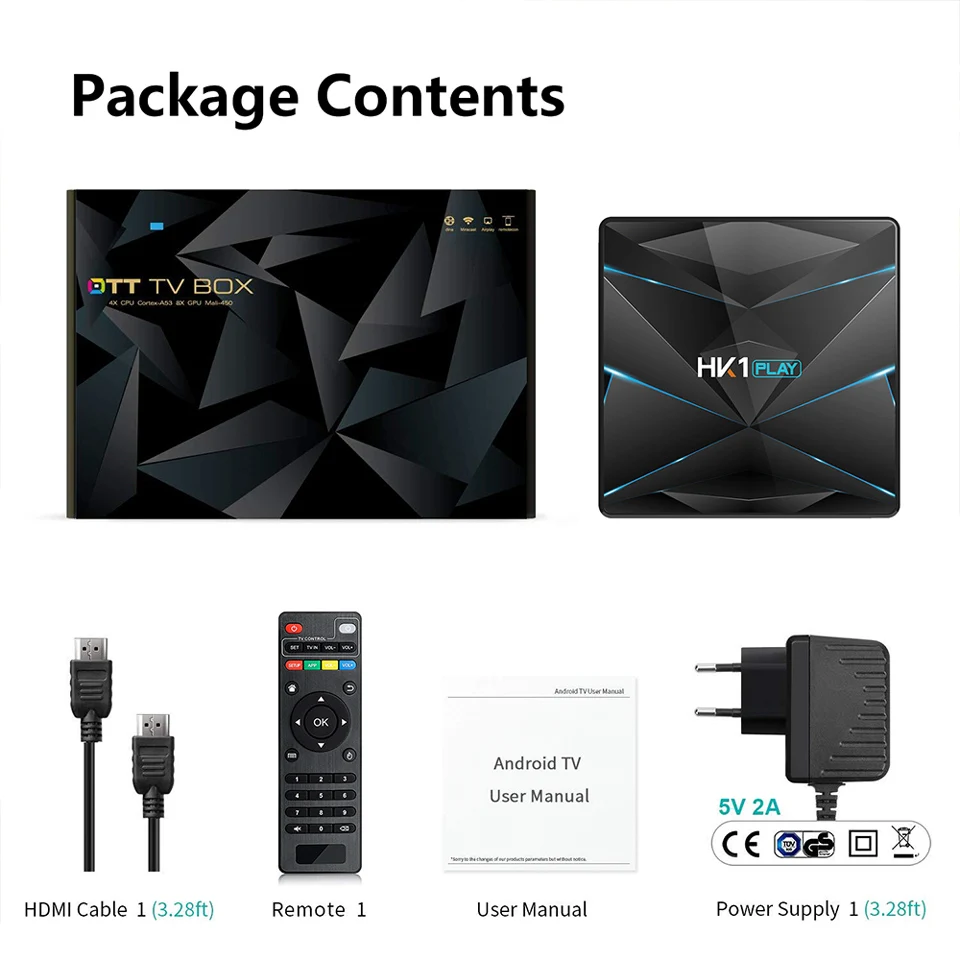 HK1Play IP tv Арабский испанский Android 9,0 Смарт медиаплеер IP tv подписка QHD tv S905X2 2G 16G IP tv Франция Катар Италия IPTV приставка