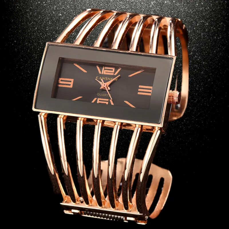 Women Fashion Bangle Watch Dress Full Stainless Steel Strap Luxury Rose Gold Bracelet Wrist Watch 2025 Hot Relogios Femininos 4