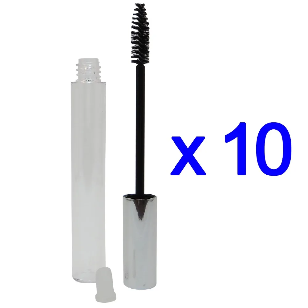 10pcs 12ml Travel Empty Eyelashes Tube Mascara Bottle Plastic Container