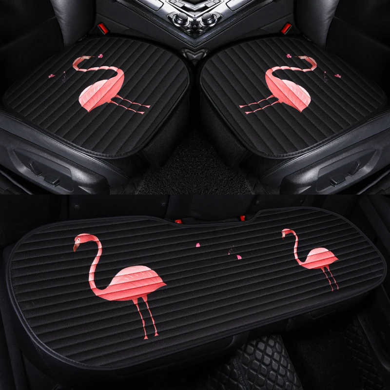 

KKYSYELVA Universal Leather Car Seat Cover Cushion Protection Pad Mat Voiture Auto Seat Protector 52x49cm