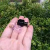 Wholesale Price Mini Glass Color Bottles Rectangle Cute Bottles With Cork Little Bottles Gift tiny Jars Vials Mix 7 Colors 70pcs 6