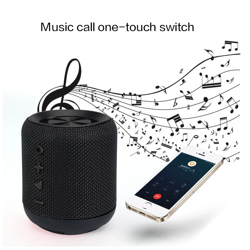 Портативная мини колонка водонепроницаемая Bluetooth портативная аудиоколонка TWS 2019