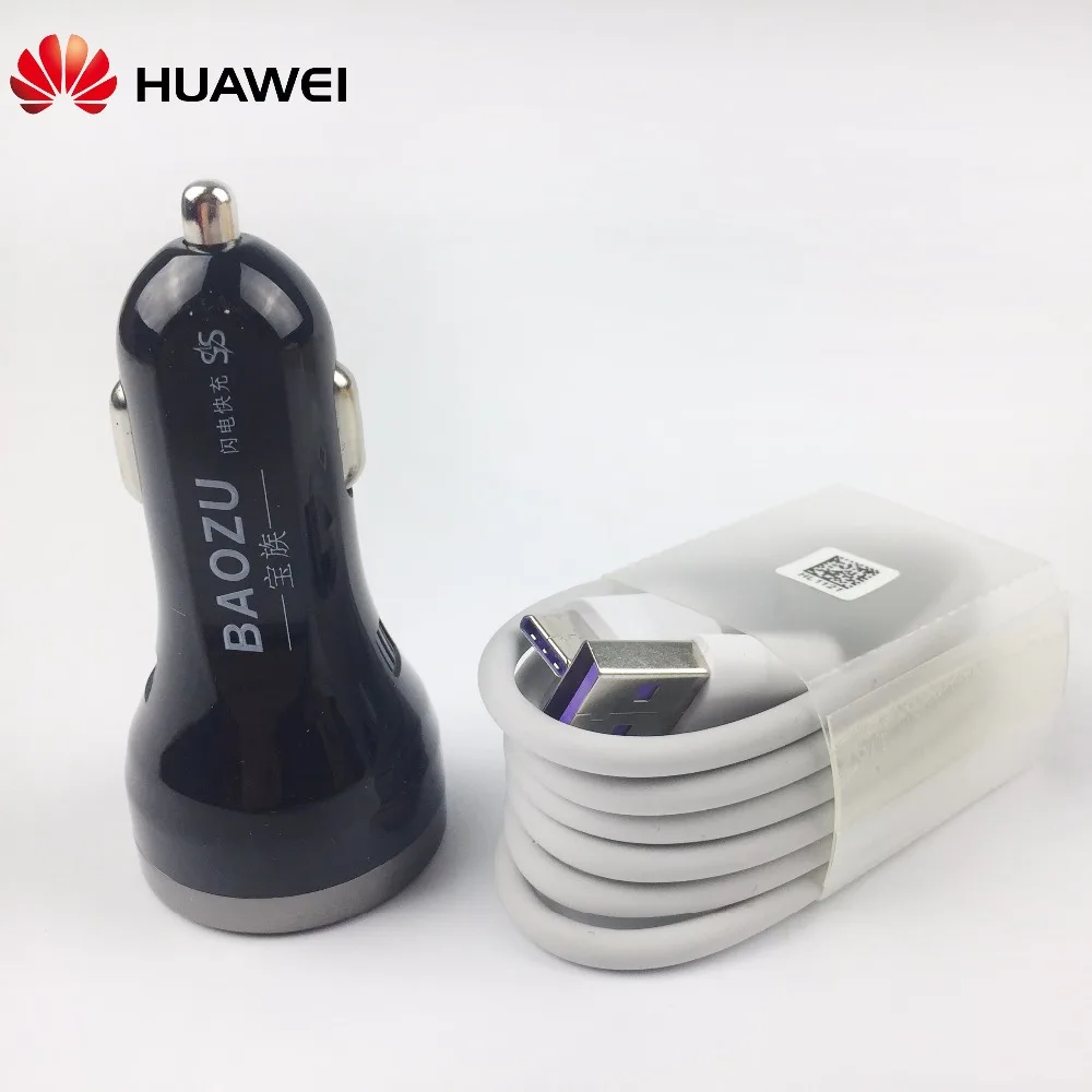 Huawei P20 pro SuperCharge Car Charger Original Usb C Cable 5A Quick Fast Charge Power Adapter