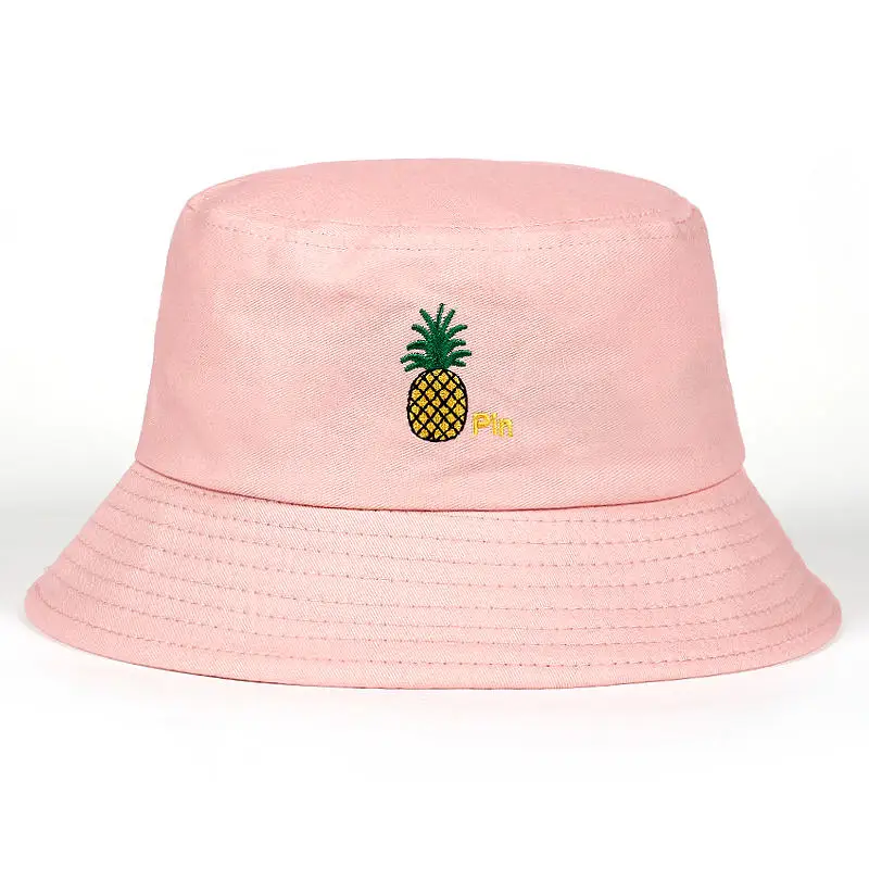 Ананас контактный вышивка Панама для мужчин и женщин в стиле хип-хоп рыбак шляпу взрослый Панама Боб любителей шляпа летом плоские шляпы
