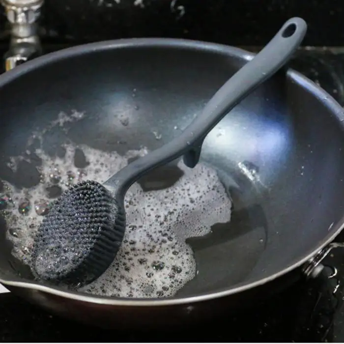 Силиконовая Чистящая Щетка портативная подвесная кухонная миска инструмент для очистки TN88