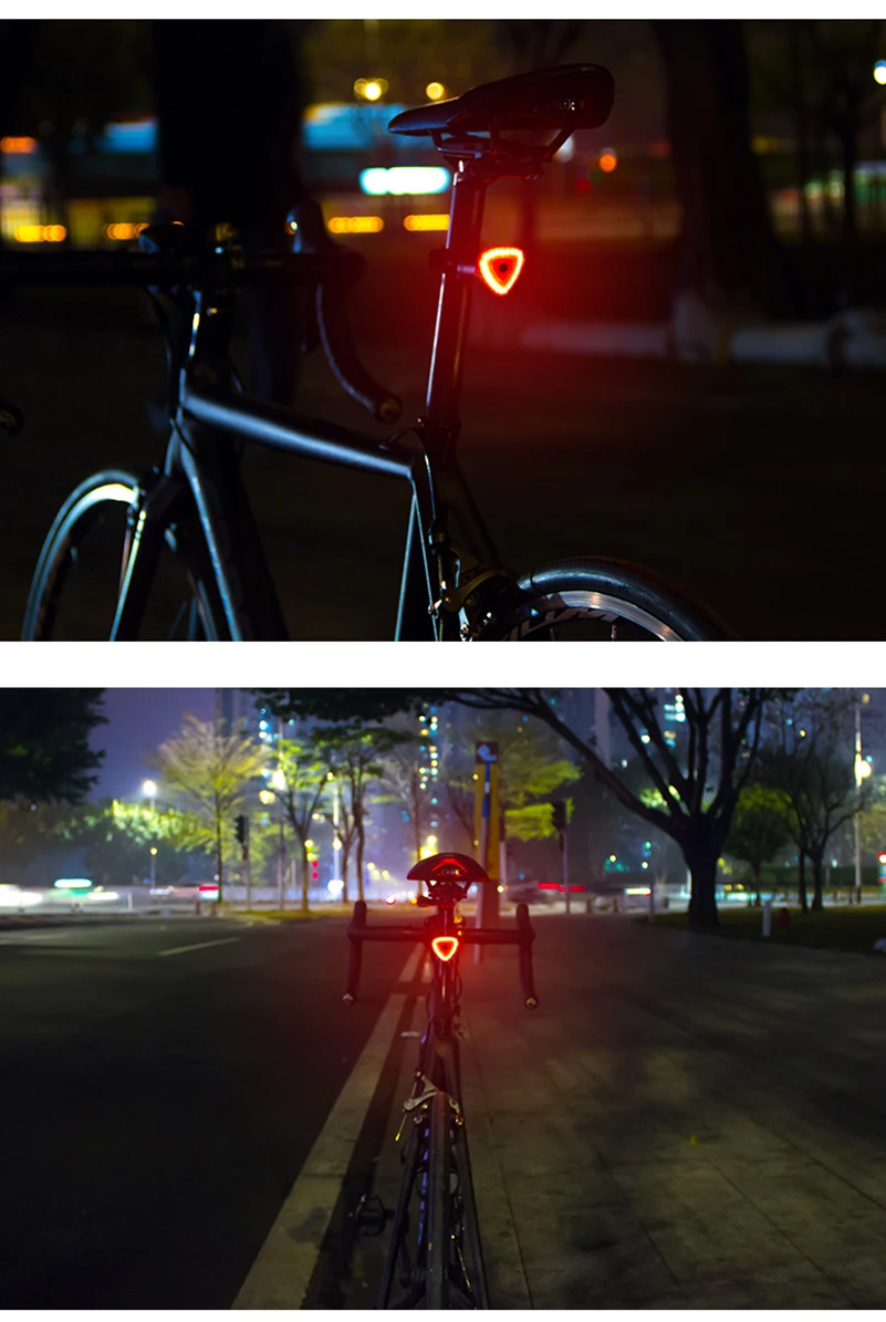 Flash Deal WEST BIKING Bike Taillight LED Flashlight Cycling Rear Light Lamp Auto Start/Stop Brake Sensing USB Smart MTB Bicycle Tail Light 8