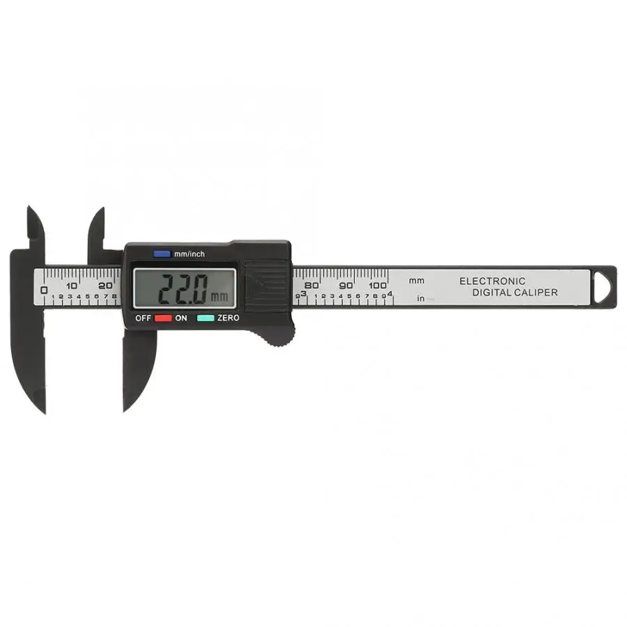 

Calibre Practical 100 mm Plastic Electronic Digital Caliper with Large LCD Screen (Without Battery) Digital Kumpas