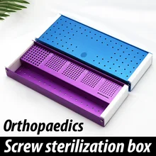 Коробка для стерилизации для остеопатических винтов коробка для стерилизации для настройки кости животных, фалангеальной кости и кости метакарпа