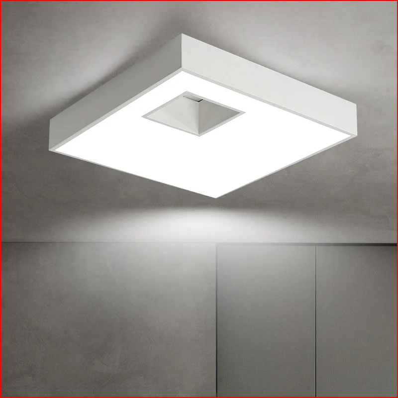 

Modern simplicity LED square ceiling lamp bedroom lamp study room lighting children's room lights Iron art Acrylic fixtures