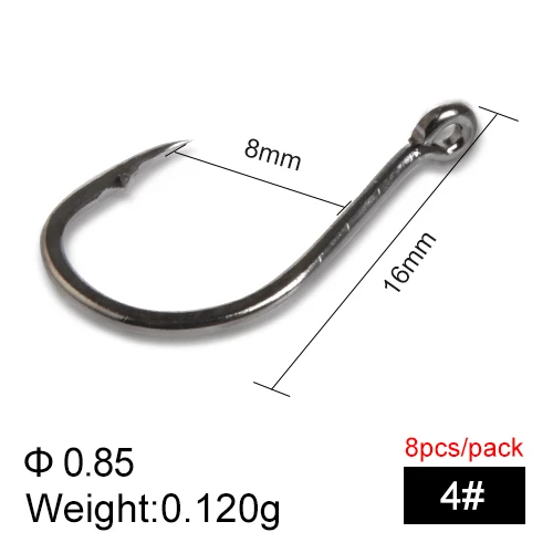 FTK рыболовные Hooks7-10pcs 1-14# KEIRYU и 4X-ISEAMA из высокоуглеродистой стали с колючей спинкой для ловли карпа с одним крюком с глазами Pesca - Цвет: 005-4