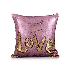 

40x40cm Double Color Bling Sequins Paillette Auto Seat Chair Support Pillowcase Car Mat Cushion Pillow Cover