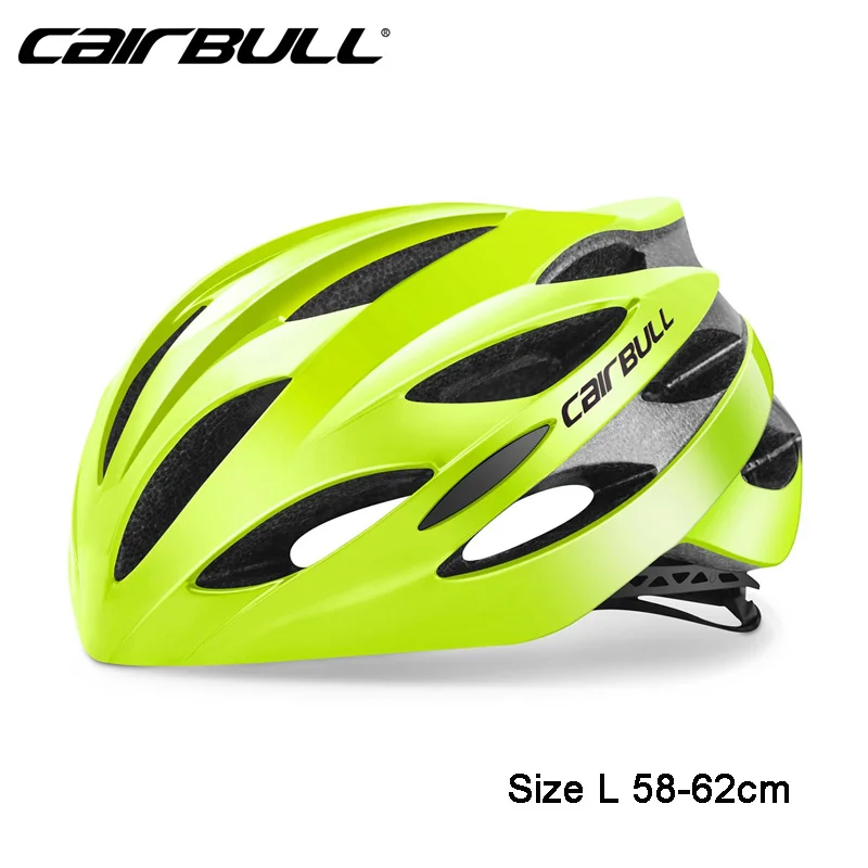 CAIRBULL велосипедные шлемы Mtb дорожный шлем для мужчин и женщин EPS+ PC сверхлегкие шлемы Capacete da bicicleta велосипедный шлем 54-62 см - Цвет: Green L