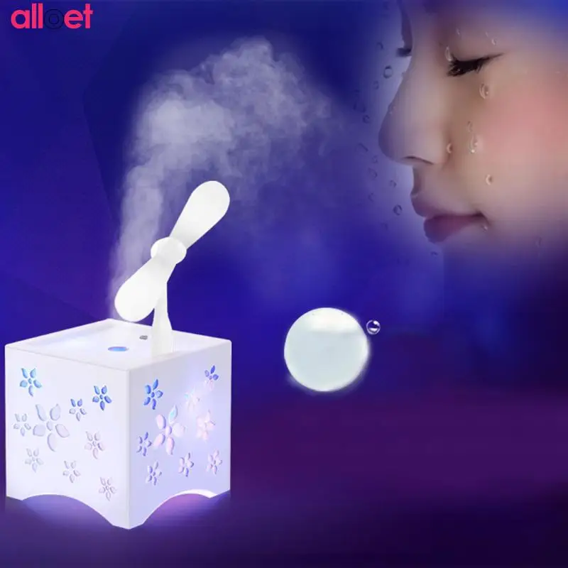 

Mini Fan USB Rechargeable Water Mist Fan Aroma Essential Oil Diffuser 450ml USB Ultrasonic Humidifiers Summer Humidifier