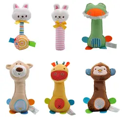 Колокольчики животных детские игрушки плюшевые детские погремушки игрушки младенческие Newbron игрушки раннего развития Обезьяна Медведь