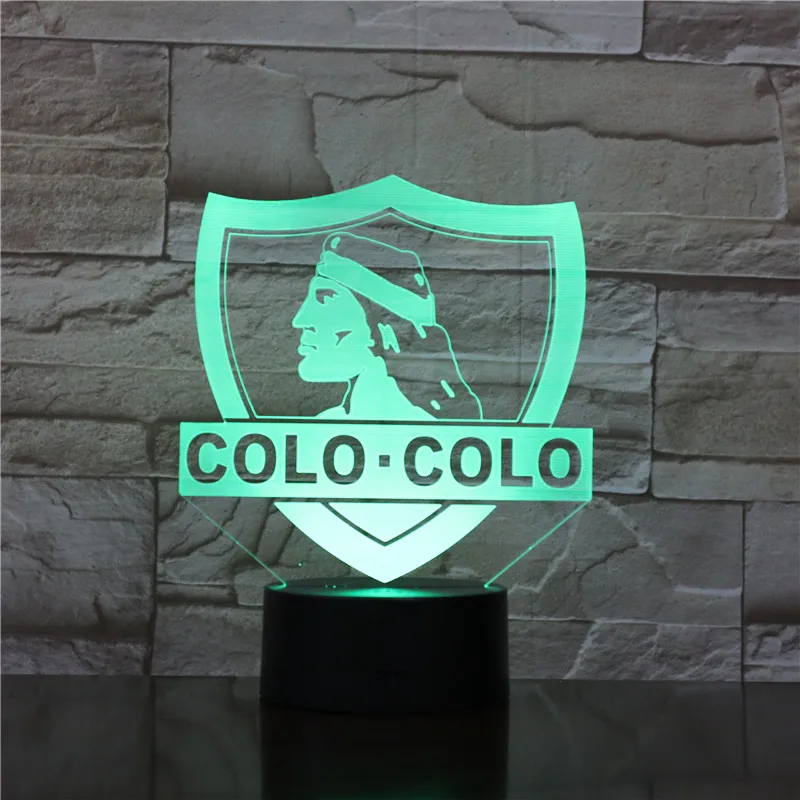 Colo-Colo футбол 3D светодиодный USB лампа Акриловая Новинка рождественское освещение подарок RGB сенсорный пульт дистанционного управления игрушки дропшиппинг