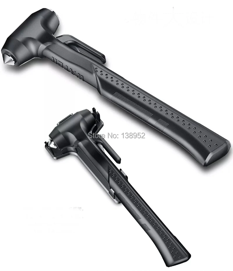 Black/Red safety hammer car life saving escape hammer window car Window