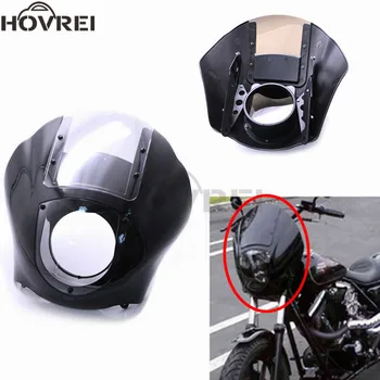 

Motorcycle Quarter Front Headlight Fairing Windshield For Harley Dyna Low Rider Super Wide Glide 1986-17 XL 1200 883 Iron