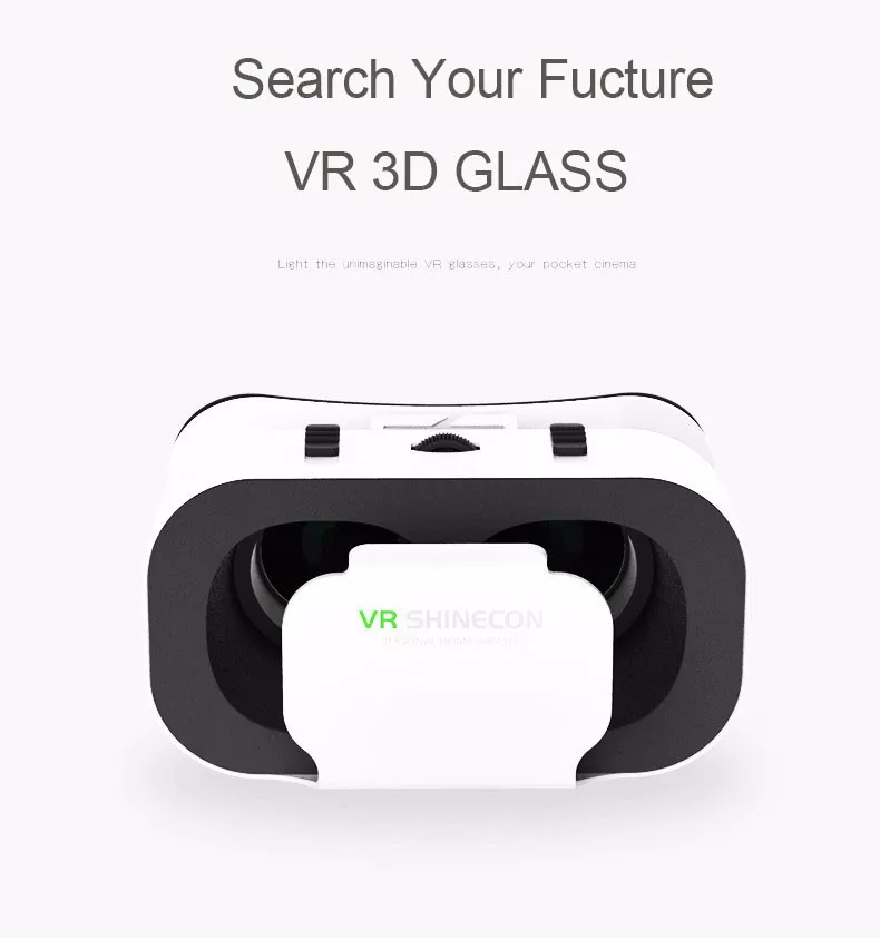 Горячие shinecon VR виртуальной реальности 3D SC-G05A очки шлем Google картон для iPhone samsung 4," 6 дюймов смартфонов