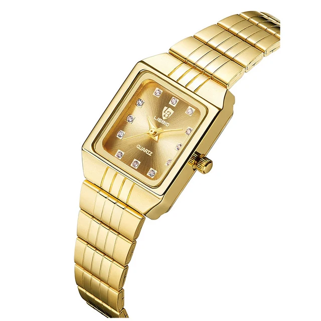 Gold Stainless Steel Watches Women Luxury Casual Clock Ladies Wrist Couple Watch Gold Stainless Steel Watches Women Luxury Casual Clock Ladies Wrist Couple Watch