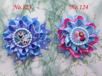 

20pcs unicorn sculpture princess character angel wing Bird's Nest Hair Bow Clip free shipping