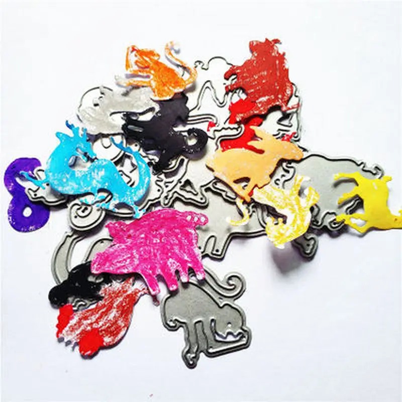 

2018 3D DIY New Arrival Metal Cutting Dies and Scrapbooking For Paper Making Animal Zodiac Embossing Stamps Frame Card Craft Die