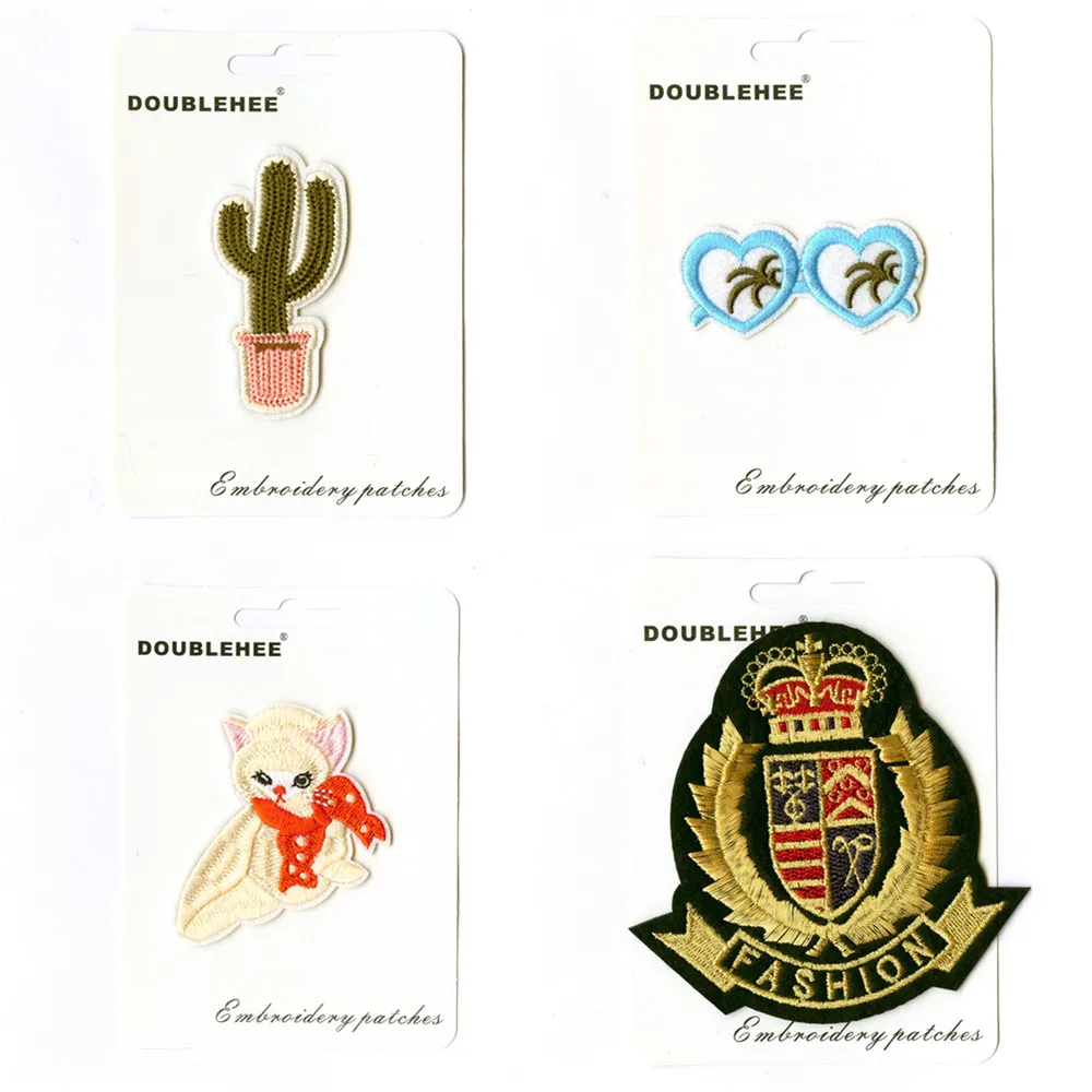 

Plant Cat Fashion Badge Gift Card Specification Patch Embroidered Iron On Patches Cloth Coat Bag Shoes DIY Accessories