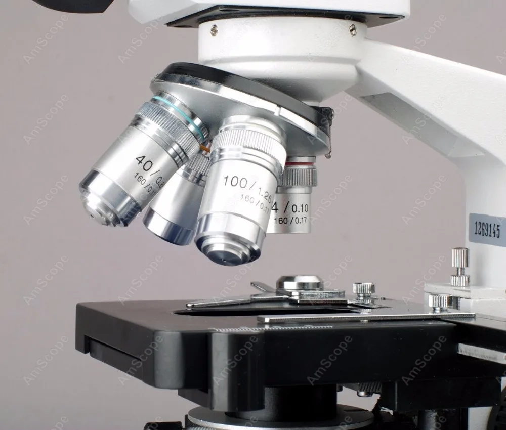 US $226.62 Lab Compound MicroscopeAmScope Supplies 40X2500X LED Lab Trinocular Compound Microscope w 3D 2Layer Mechanical Stage