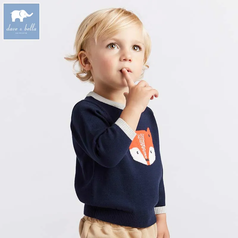 

DB8551 dave bella autumn knitted sweater infant baby boys long sleeve pullover kids toddler tops children knitted sweater