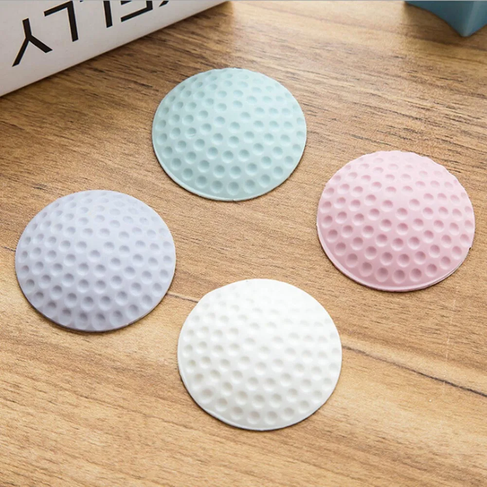 

1PC Wall Thickening Mute Golf Modelling Rubber Mudguard The Handle Door Lock After Protective Pad Wall Stickers