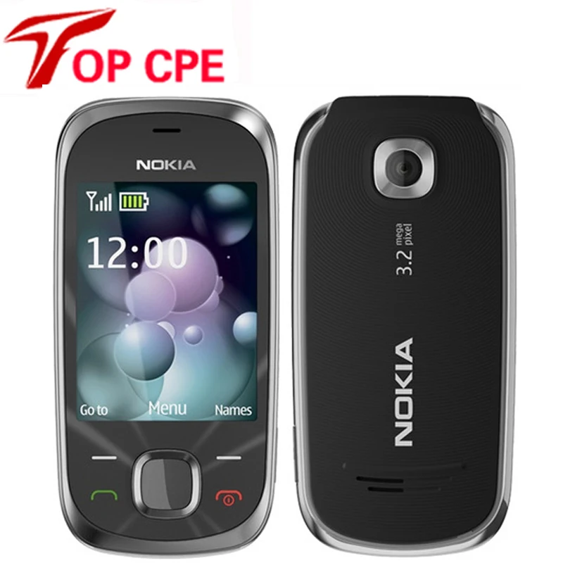 Разблокированный сотовый телефон Nokia 7230 МП Bluetooth FM JAVA MP3 английский русский иврит