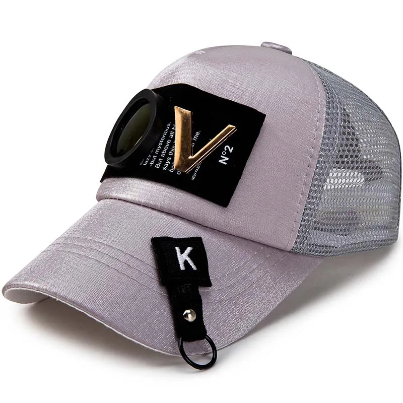 Новинка,, выбор дизайна, популярные брендовые роскошные шапки с буквами OV икона, шапка высшего качества, фирменная бейсболка с иконой - Цвет: silvery