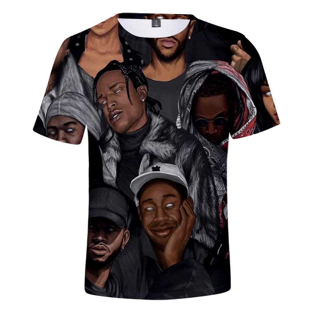 2019 New design t shirt men marvel ASAP ROCKY 3D print t-shirts MAN Short sleeve Harajuku style tshirt tops US SIZE 2019 New design t shirt men marvel ASAP ROCKY 3D print t-shirts MAN Short sleeve Harajuku style tshirt tops US SIZE