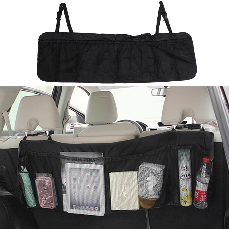 

Car Trunk Organizer Backseat Storage Bag Net For Suzuki Swift SX4 Renault Duster Megane 2 3 Logan Captur Kia RIO Soul Sportage