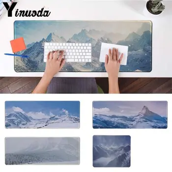 

Yinuoda Winter Snow Mountain Keyboard Gaming MousePads Mouse Mat Size for 30x90cm and 40x90cm Gaming Mousepads