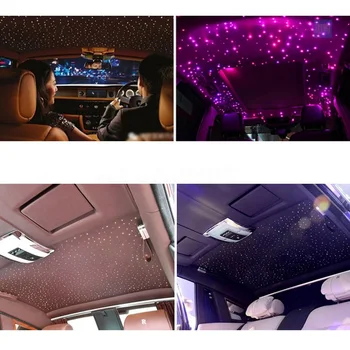 

16W LED Car Light Decoration Atmosphere waterproof Multi-Color Light RGBW Four Beads Wireless Remote Control Starry Sky Effect