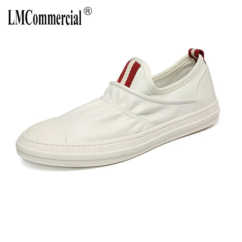 

Genuine Leather loafer shoes male youth spring and autumn summer men's casual shoes lazy Driving shoes men all-match cowhide