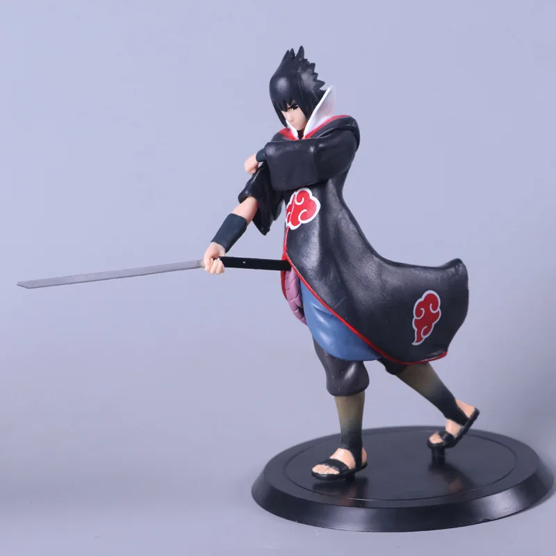 Японские Аниме фигурки Наруто игрушки Uchiha Sasuke фигурка 17 см ПВХ Модель игрушка