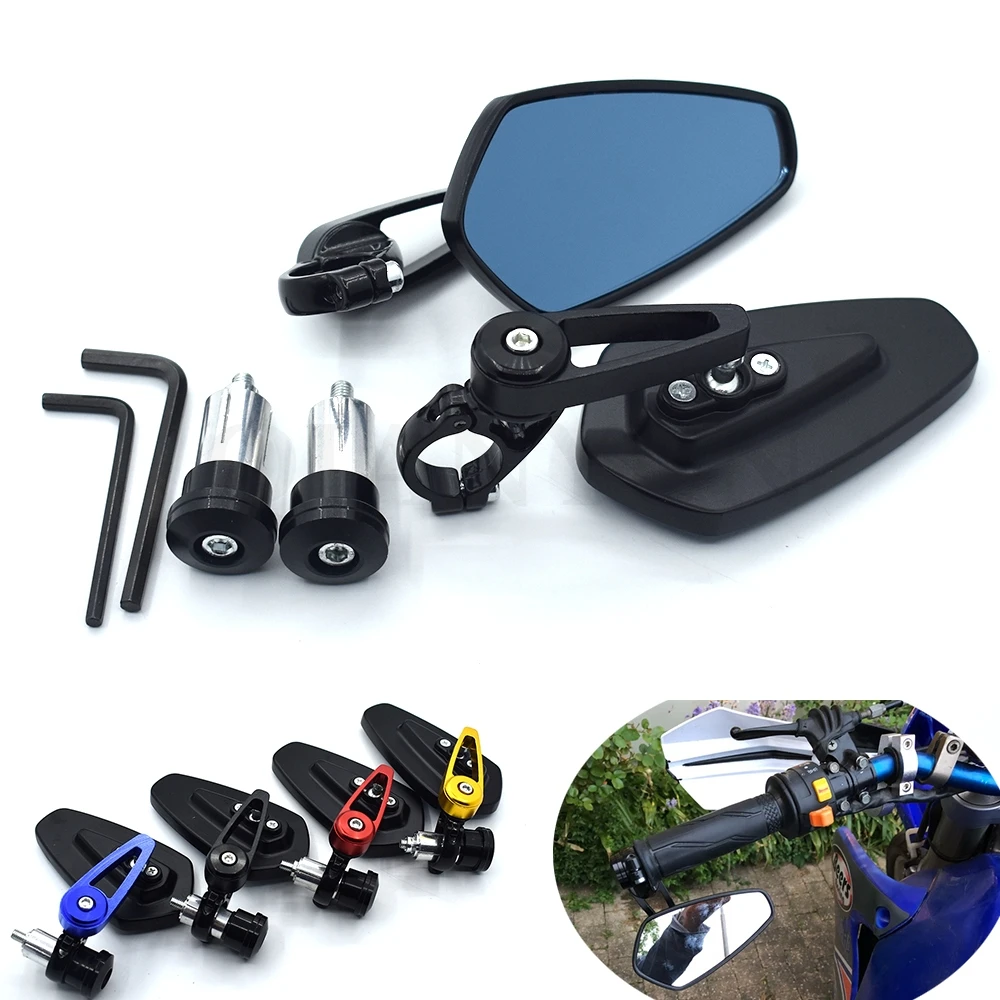 

Universal Motorcycle 7/8" 22mm handlebar end side rearview mirror For BMW K1600 K1300 K1200R K1200S R1200RT R1200ST R1200GS HP2