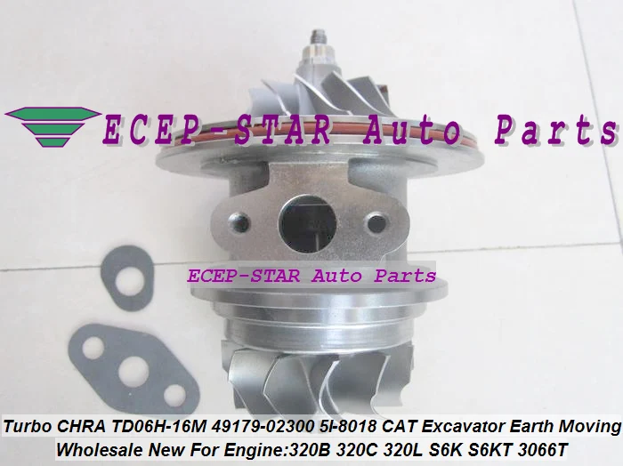 Turbo Cartridge CHRA Core TD06 49179-02300 49179-02260 5I-8018 For Caterpillar CAT 320B 320C 320L 320D Excavator S6KT S6K (1)