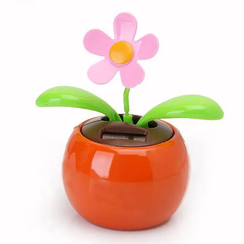 Откидной клапан цветок на солнечной батарее цветочный горшок качели танцы игрушка Новинка домашний орнамент
