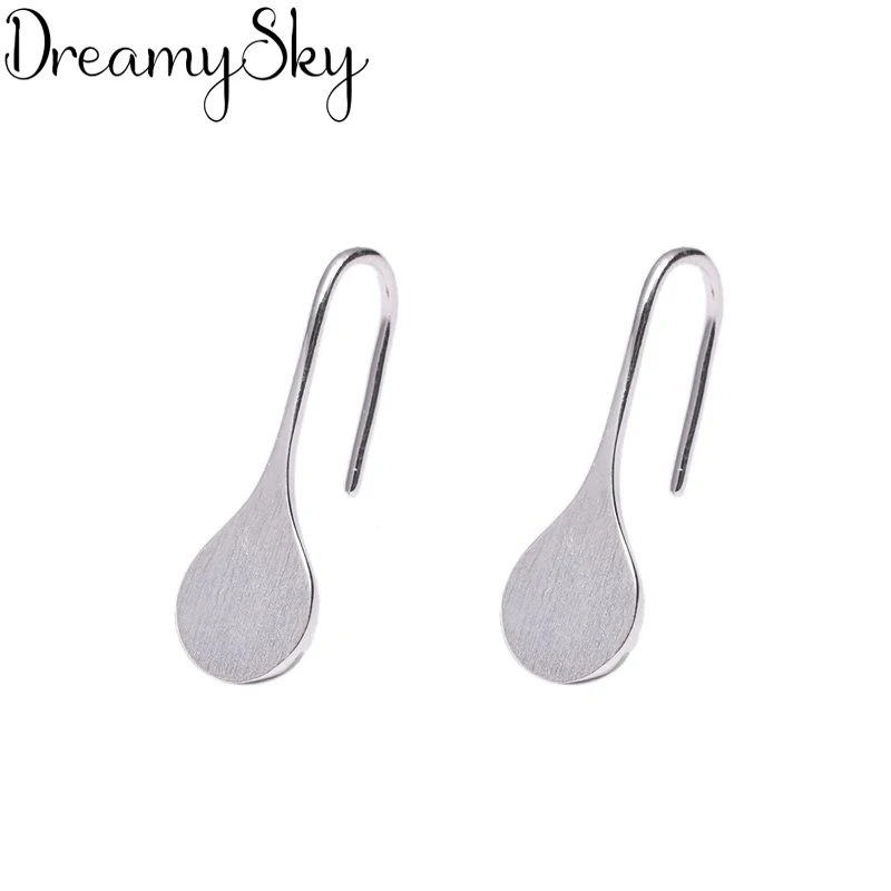 

DreamySky 100% Real 925 Sterling Silver Jewelry Fresh Leaf Korean Vintage Earrings For Women Gift Joyas Pendientes Brincos
