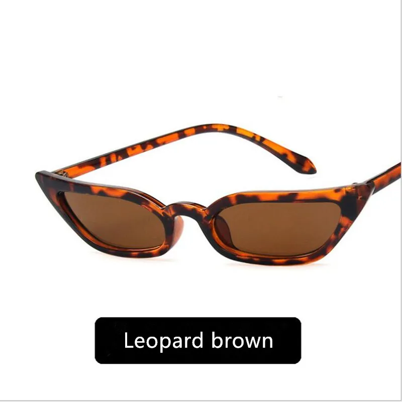 2019 Brand Design Cat Eye Women Sunglasses Retro Small Frame Transparent Ocean Film Outdoor Driving Sun Glasses Female Mirror UV