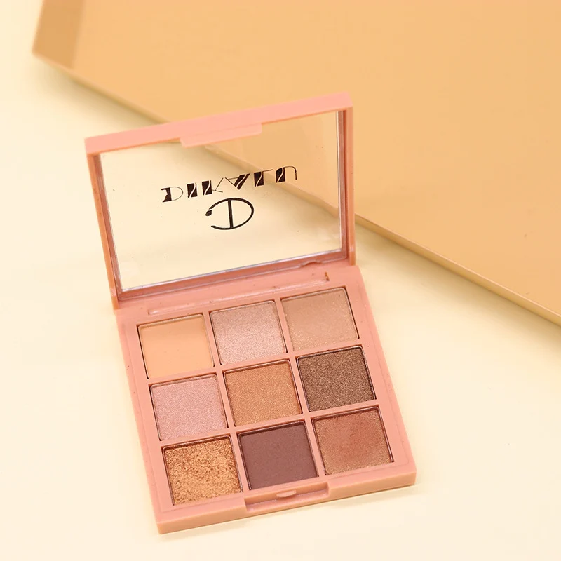 1 шт Профессиональный 9 Цвета макияж палитра блеск теней Matte Lasting тени порошок