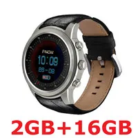 Finow X5 LEM5 Bluetooth спортивные Смарт-часы 2G+ 16G MTK6580 носимые Устройства фитнес-трекер 3g смарт-телефон часы для IOS Android - Цвет: x5silver16g