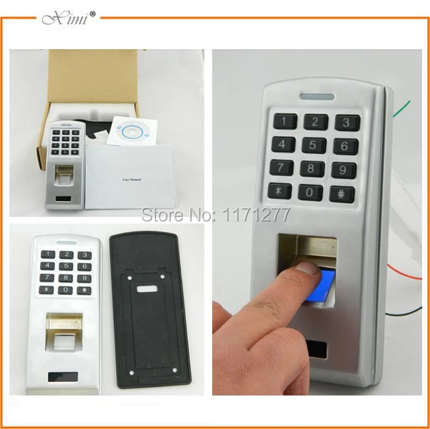 Бесплатная доставка Биометрические автономный одной двери Клавиатура доступа M60 доступа отпечатков пальцев Управление;