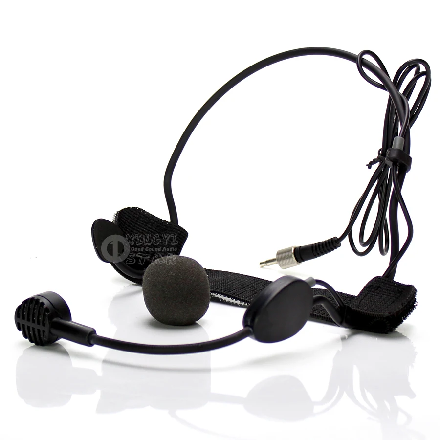 3.5 mm Jack Screw Lock Headset Microphone Dynamic Mic Capsule For Wireless Bodypack Transmitter