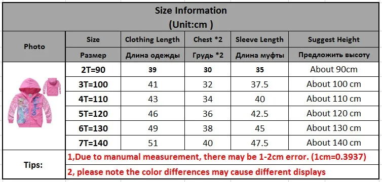 Girls Clothes Coat Size
