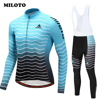 

Miloto pro team Autumn Long Sleeve Cycling Jersey Set Racing Sport Cycling Clothing Road mtb Bicycle Bike Jersey Ropa Ciclismo X