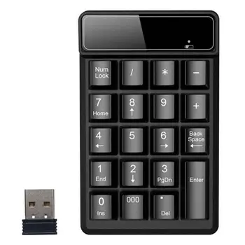 

2.4G USB Wireless Mini Digital Keyboard 19 Keys Waterproof Number Keypad Support Dropshipping